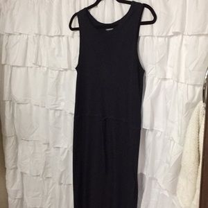 Lands End black maxi dress